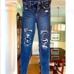 Barely worn American Eagle high rise jegging size0